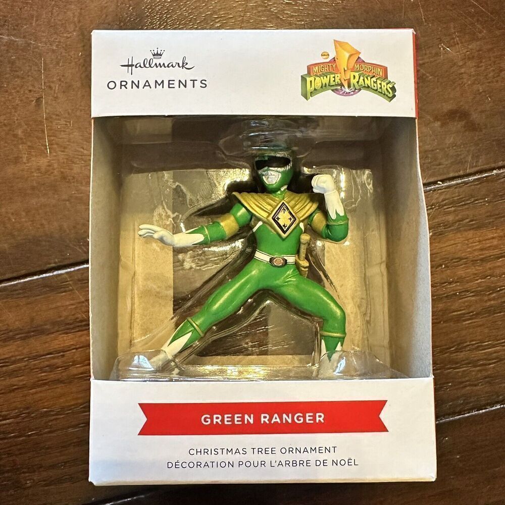 Hallmark Mighty Morphin Power Rangers GREEN RANGER CHRISTMAS ORNAMENT New in Box